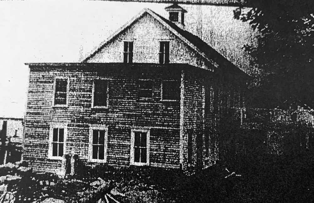 The yard building with its cupola in its early years